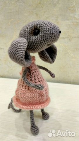 Мышка (вязаная мышка, амигуруми) Мышка (вязаная мышка, амигуруми)