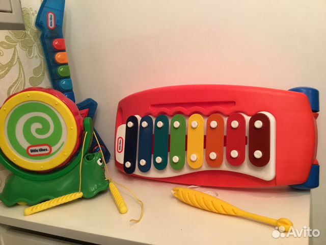 Little tikes ксилофон новый: гитара: барабан и мин