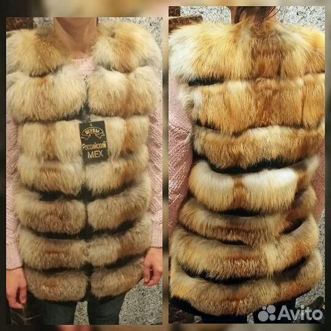 Жилетка меховая из лисы Жилетка меховая из лисы