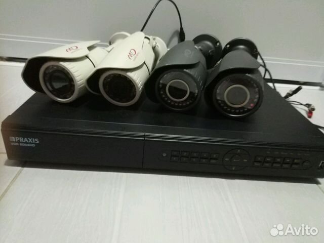 Бу Комплект видеонаблюдения 4 камеры Full HD