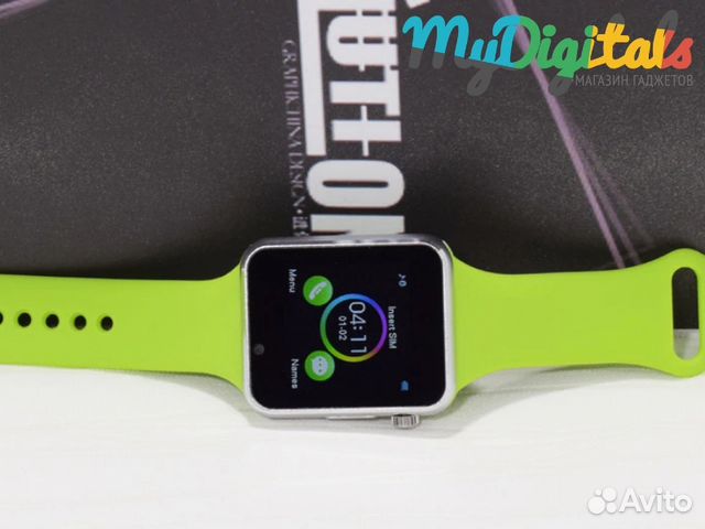 Умные часы телефон Smart Watch A1 Зеленые