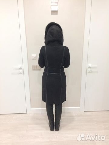 Дубленка замша новая с капюшоном Дубленка замша новая с капюшоном