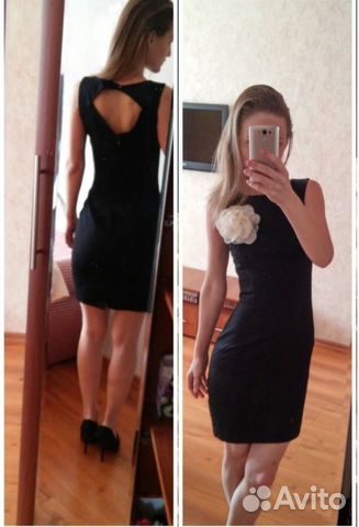 Платье футляр черное Платье футляр черное