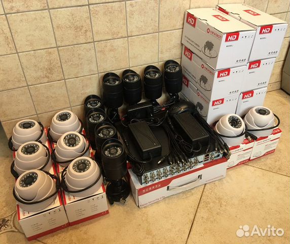 Комплект видеонаблюдения на 16 камер HD/Full HD