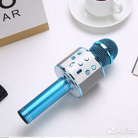 Караоке Микрофон Handheld KTV-858 синий