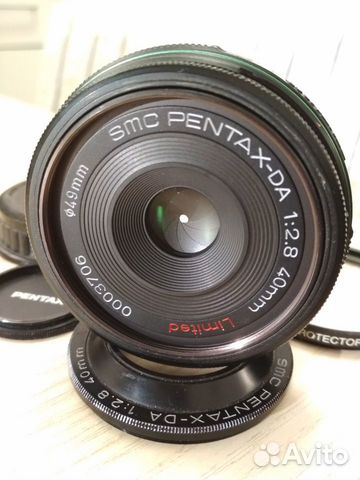 Объектив Pentax SMC DA 2,8F limited 40mm Объектив Pentax SMC DA 2,8F limited 40mm