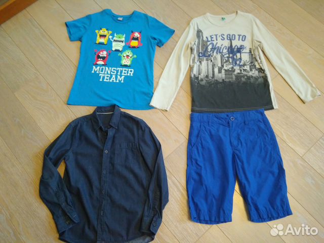 Шорты футболка рубашка пакетом Benetton Waikiki Шорты футболка рубашка пакетом Benetton Waikiki