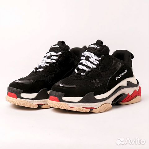 Кроссовки Balenciaga Triple S, черный, размер 45 Кроссовки Balenciaga Triple S, черный, размер 45