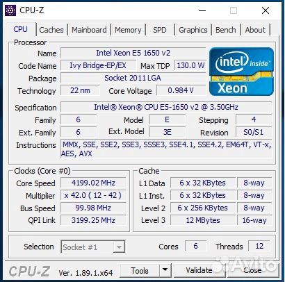 Xeon e5-1650v2 + huanan x79 new + 4x4Gb
