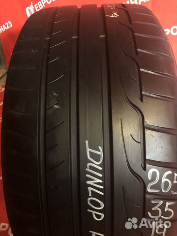 Летние шины бу R19 265 35 dunlop SP sport maxx RT