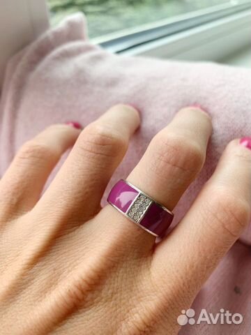 Кольцо серебро эмаль Кольцо серебро эмаль