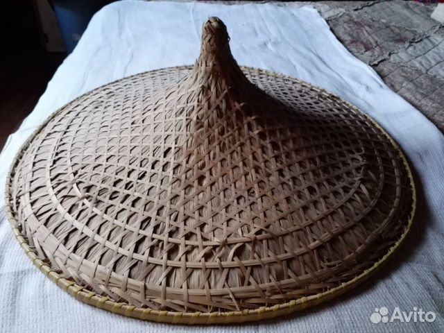 Соломенная шляпа интерьерная 2 штуки