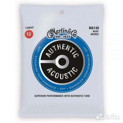 Струны 12-54 Martin MA140 80/20 Bronze