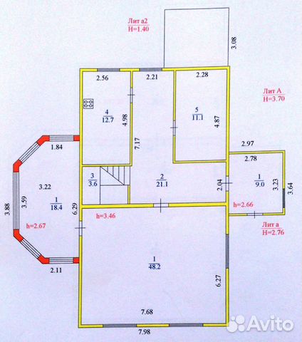 Коттедж 280 м² на участке 16 сот.