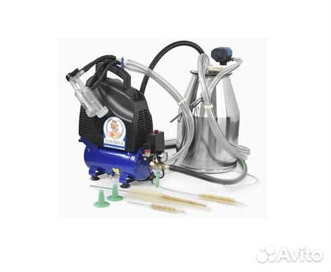 Доильный аппарат для для коз, овец с бидоном