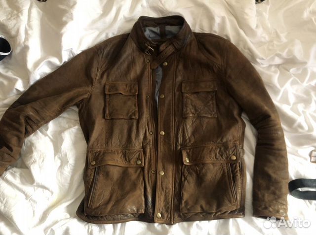 Новая кожаная куртка Massimo Dutti