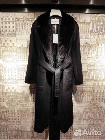 Пальто MaxMara с норкой люкс