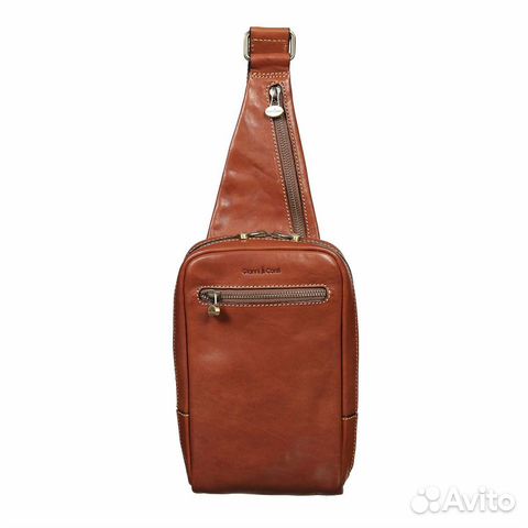 Кожаная сумка-слинг Gianni Conti 912112 TAN