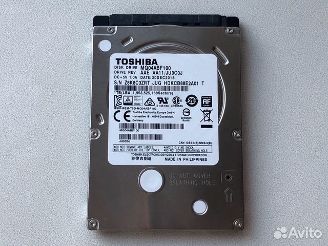 Toshiba MQ04ABF100 1TB