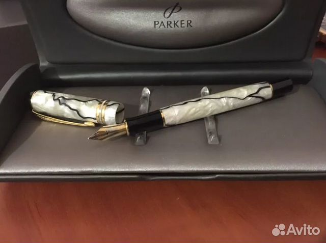 Новая ручка Parker DuoFold Pearl and Black