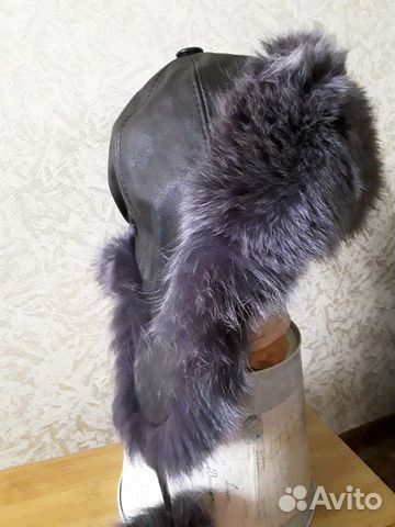 Шапка зимняя мех/кожа