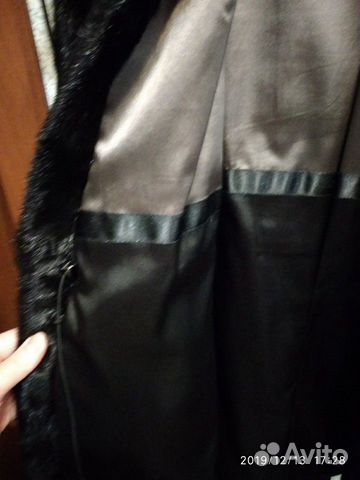 Шуба норковая черная поперечка Шуба норковая черная поперечка