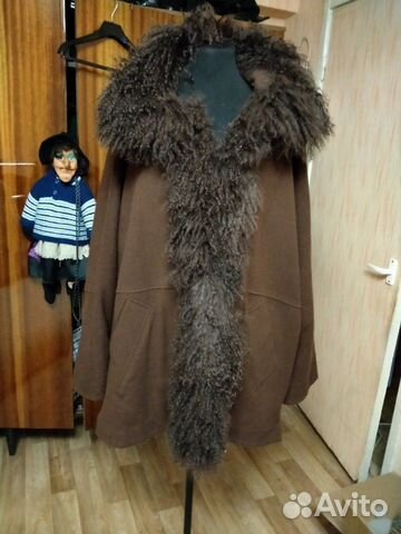 Пальто кашемир с ламой