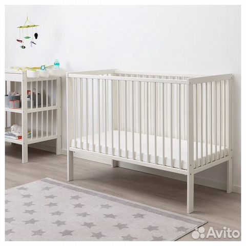 Детская кроватка с матрасом Икея IKEA Кровать Икеа Детская кроватка с матрасом Икея IKEA Кровать Икеа