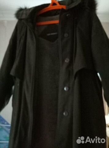 Пальто зимнее-плащ с капюшоном,р.50 Пальто зимнее-плащ с капюшоном,р.50