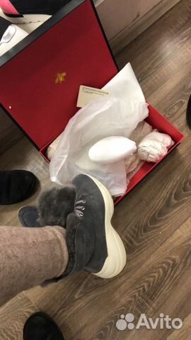 Угги кроссовки с мехом Gucci Угги кроссовки с мехом Gucci