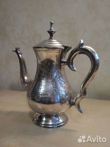 Сервиз чайный/кофейный, латунь, серебрение