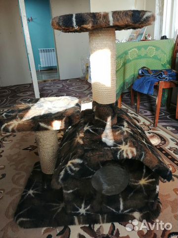 Домик для кошки с когтеточкой купить на Зозу.ру - фотография № 2