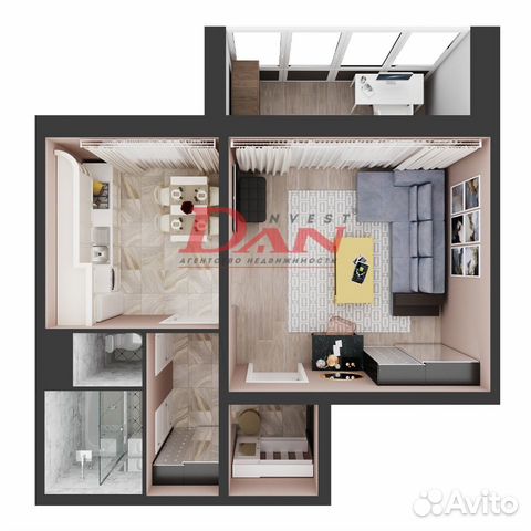 1-к квартира, 35.3 м², 3/10 эт.