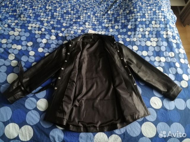 Кожаная рубашка в стиле zara