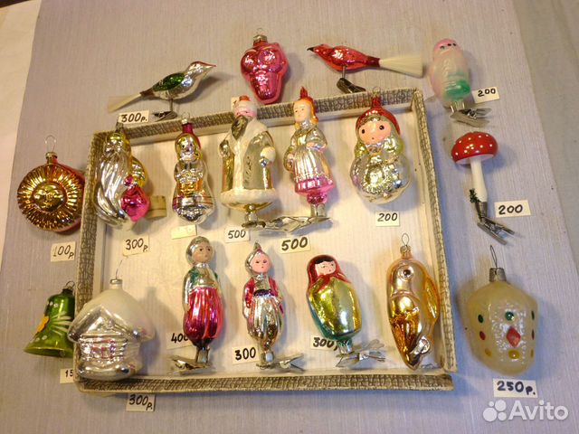 Ёлочные игрушки СССР, Вата 1