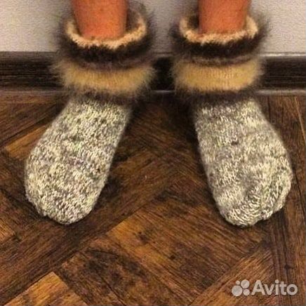 Носочки из собачьей шерсти Носочки из собачьей шерсти