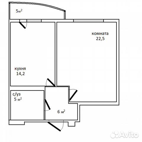 1-к квартира, 52 м², 16/19 эт.