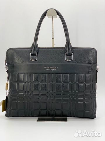 Новая мужская сумка портфель из кожи Burberry Новая мужская сумка портфель из кожи Burberry