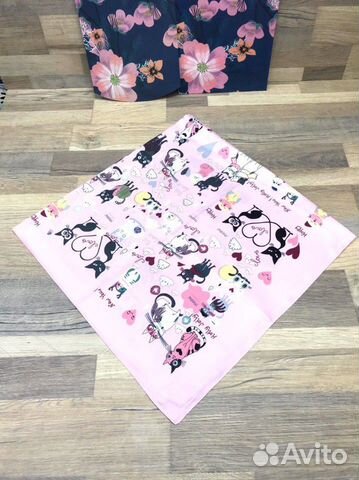 Новый женский шёлковый платок Gold Kashkha