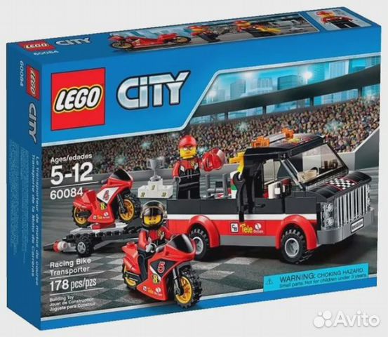 Lego City 60084 Перевозчик гоночных мотоциклов