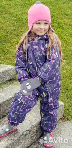 Новый Весна Комбез Nikastyle жирафы,фиол,р.98,104 Новый Весна Комбез Nikastyle жирафы,фиол,р.98,104
