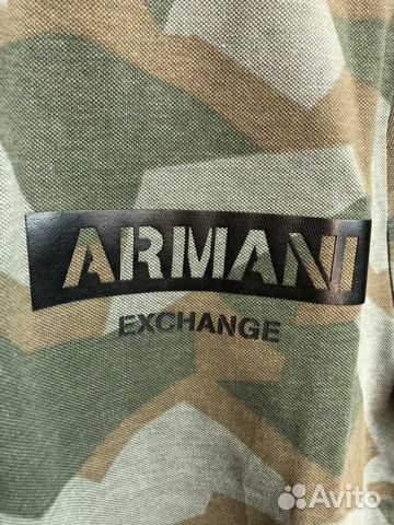 Поло Armani, Armani Exchange, камуфляж Поло Armani, Armani Exchange, камуфляж