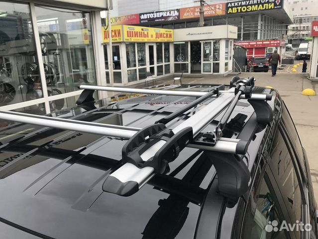 Велокрепление на крышу автомобиля (алюминий)