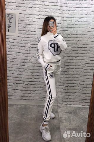 Костюм спортивный Philipp plein черный женский