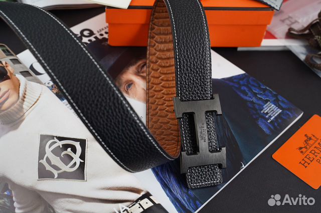 Ремень из натуральной кожи пояс Hermes Ремень из натуральной кожи пояс Hermes