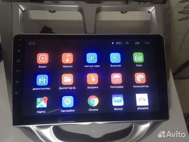 Штатная магнитола Hyundai Solaris Android 8.1