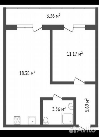 1-к квартира, 42.2 м², 8/17 эт.