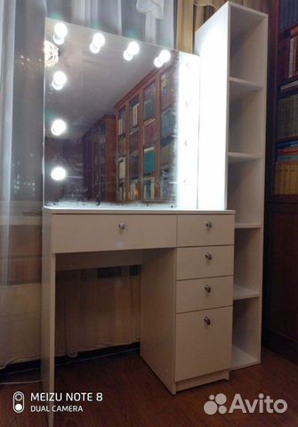 Гримерный/туалетный стол 160х80, 5ящ Гримерный/туалетный стол 160х80, 5ящ