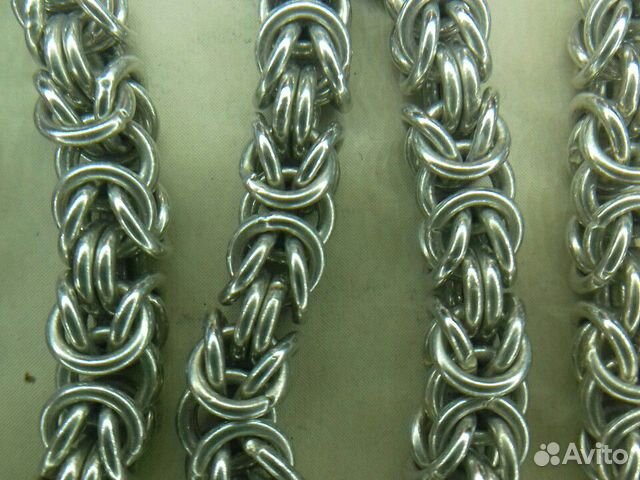Серебро 925 пробы,Цепь плетения Византия