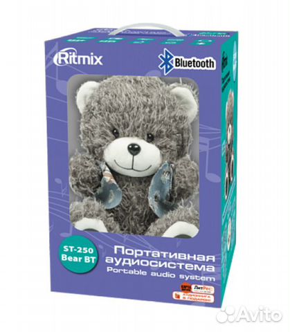 Мишка портативная аудиосистема Ritmix ST-250 Bear Мишка портативная аудиосистема Ritmix ST-250 Bear